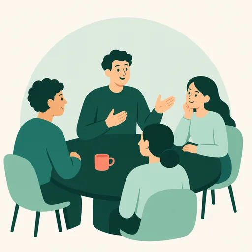 Illustration Typ ENFJ im Arbeitskontext