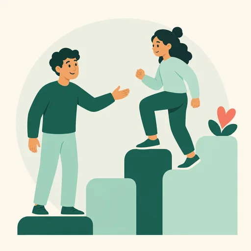 Illustration Typ ENFJ in Beziehung und Dating