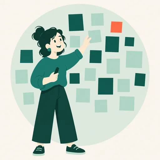 Illustration Typ ENFP im Arbeitskontext