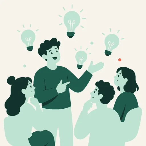 Illustration Typ ENTP im Arbeitskontext
