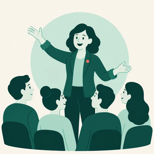 Illustration Typ ESFP im Arbeitskontext