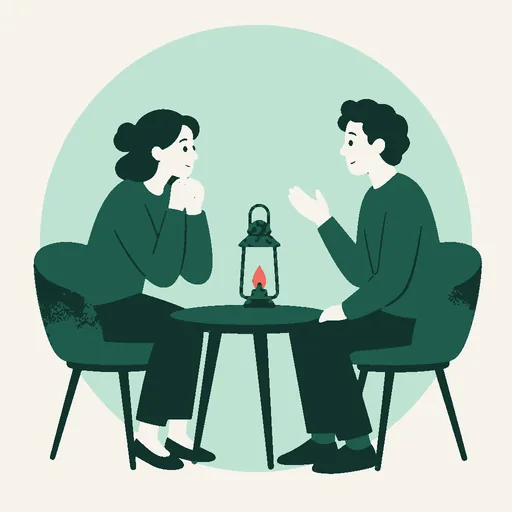 Illustration Typ INFJ im Arbeitskontext