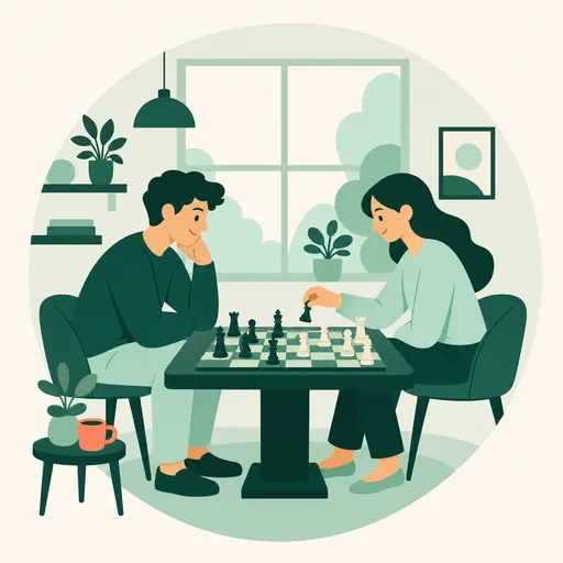 Illustration Typ INTJ in Beziehung und Dating