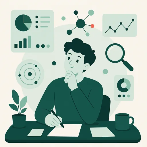 Illustration Typ INTP im Arbeitskontext