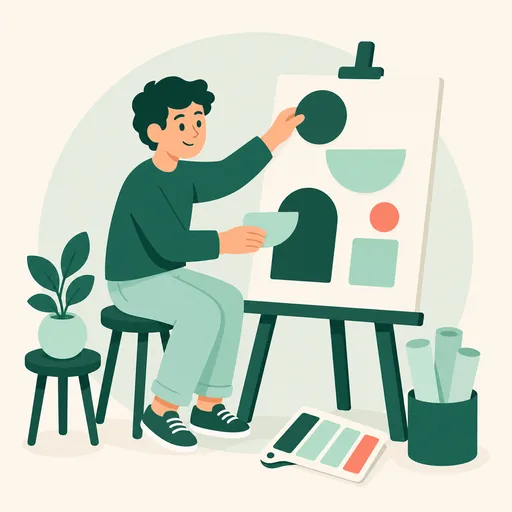 Illustration Typ ISFP im Arbeitskontext