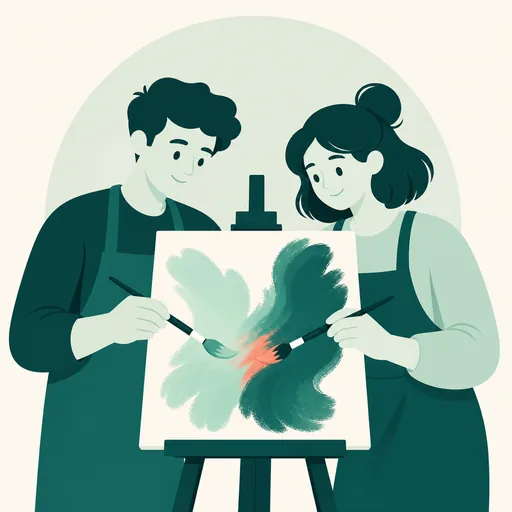 Illustration Typ ISFP in Beziehung und Dating